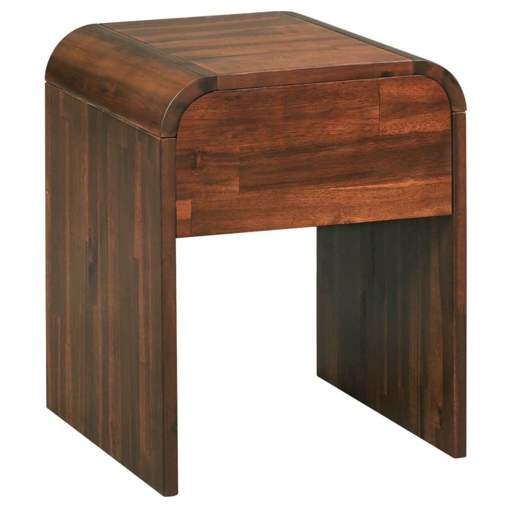 vidaXL Nočný stolík z masívneho akáciového dreva 41,5x42x52 cm
