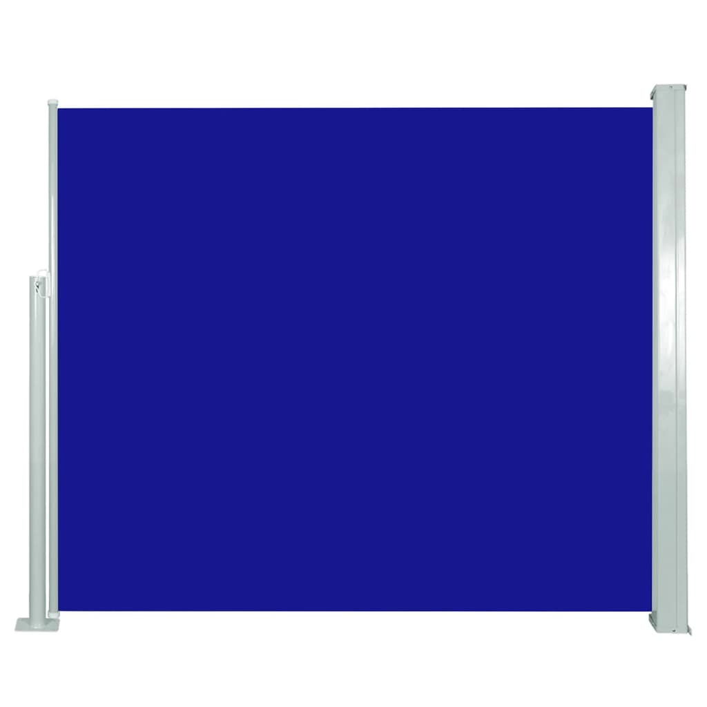 vidaXL Zaťahovacia bočná markíza 120 x 300 cm modrá