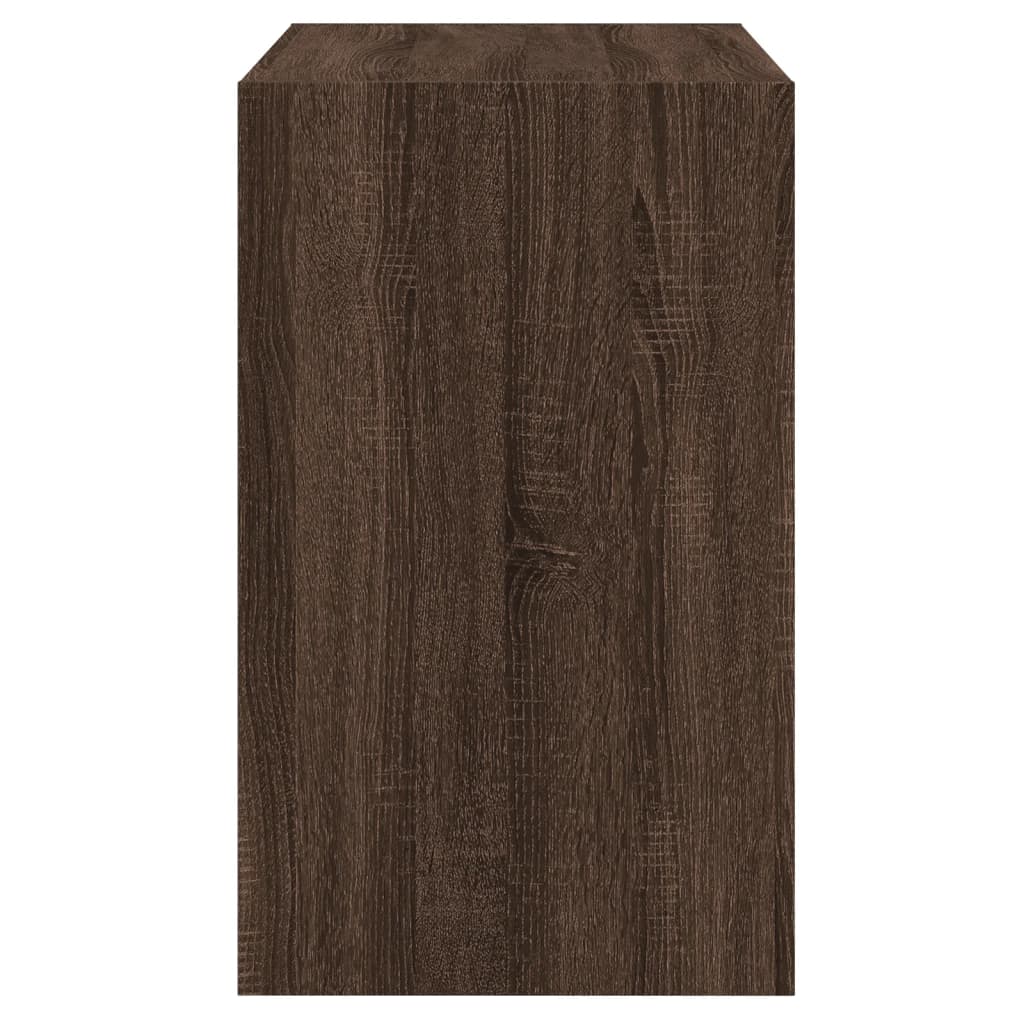 vidaXL Botník hnedý dub 80x42x69 cm kompozitné drevo