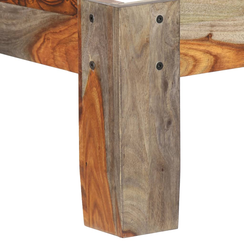 vidaXL Posteľný rám, drevený masív sheesham 140x200 cm