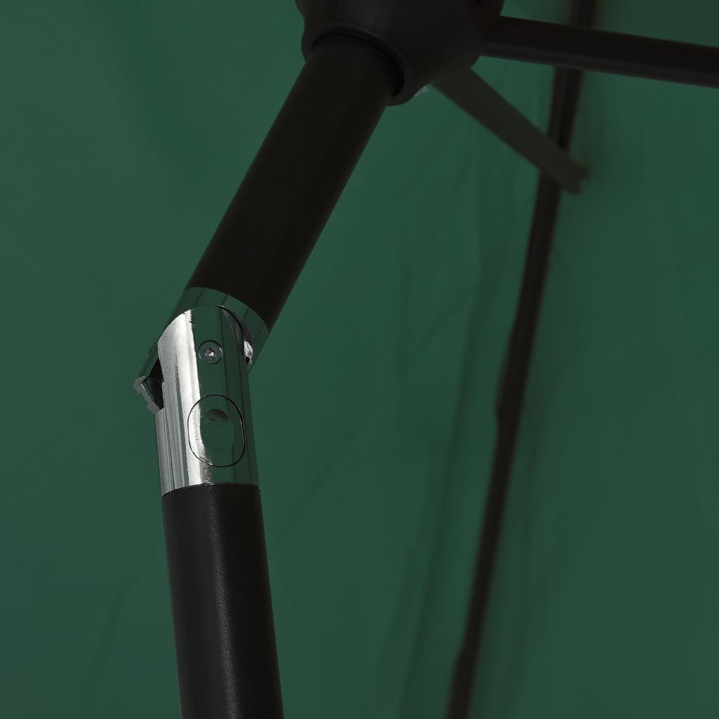 vidaXL Slnečník zelený 200x224 cm hliníkový