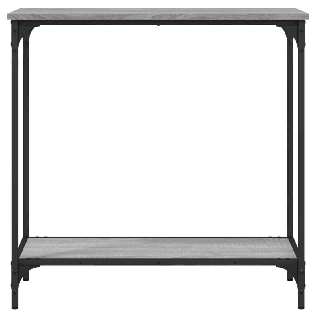 vidaXL Konzolový stolík sivý sonoma 75x30,5x75 cm kompozitné drevo