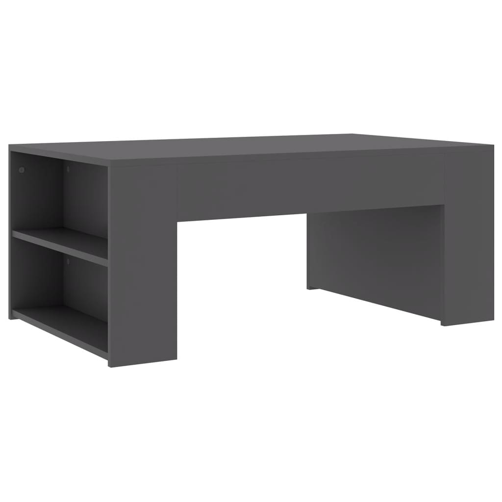 vidaXL Konferenčný stolík, sivý 100x60x42 cm, drevotrieska