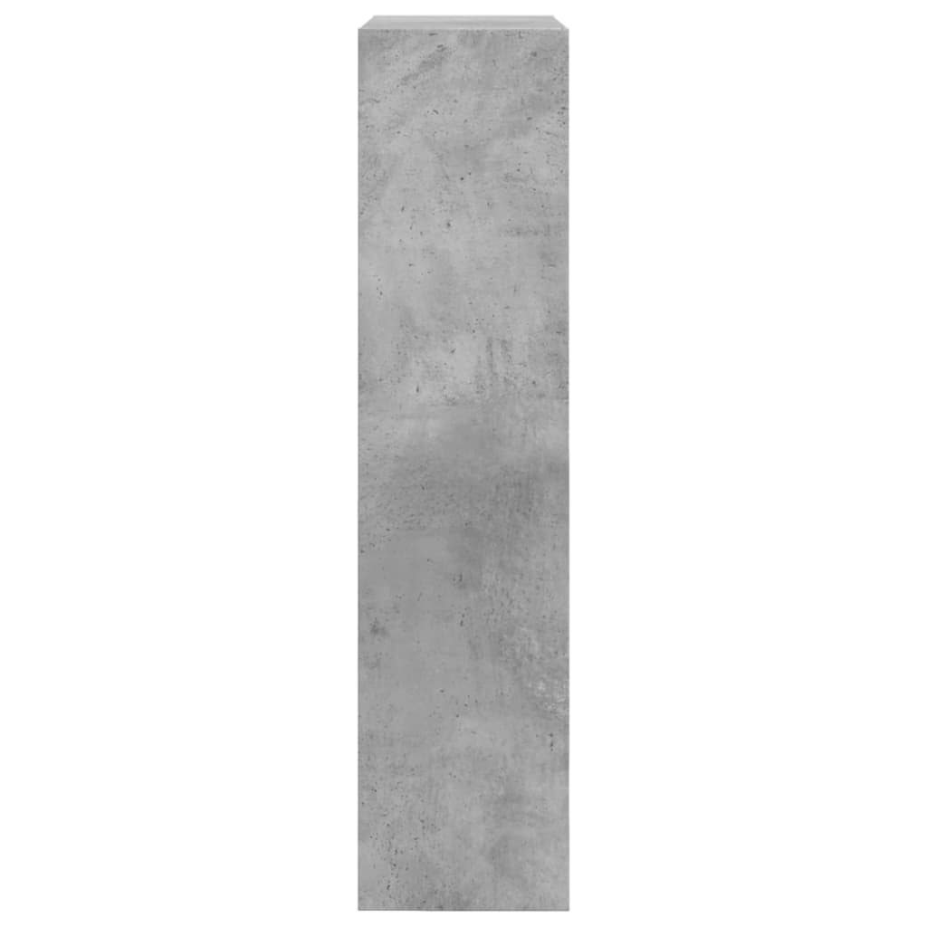 vidaXL Botník betónovo sivý 60x21x87,5 cm kompozitné drevo