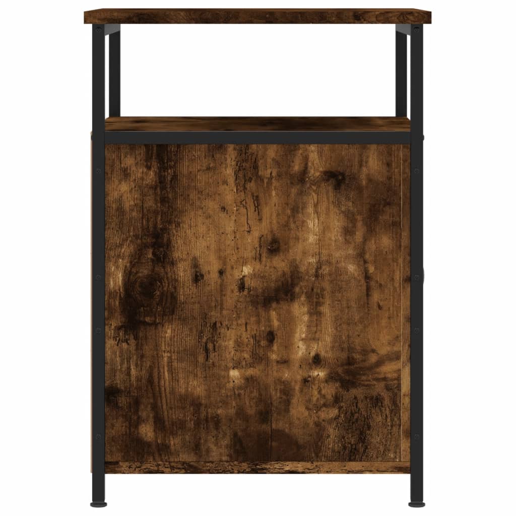 vidaXL Nočný stolík dymový dub 40x42x60 cm kompozitné drevo