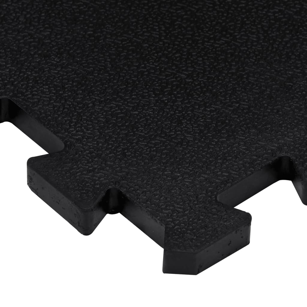 vidaXL Gumové podlahové dlaždice 9 ks čierne 16 mm 30x30 cm