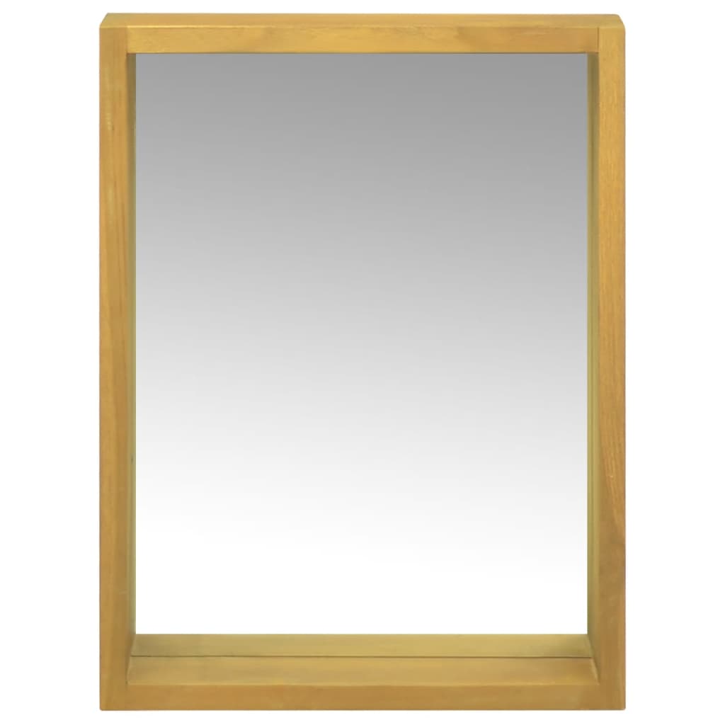 vidaXL Zrkadlová skrinka 30x10x40 cm masívne tíkové drevo