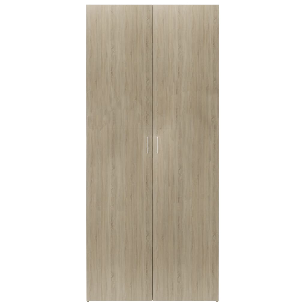 vidaXL Skrinka na topánky, dub donoma 80x35,5x180 cm, kompozitné drevo