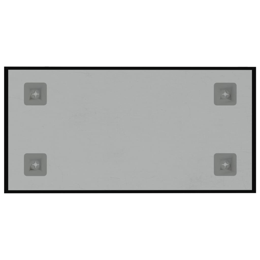 vidaXL Nástenná magnetická tabuľa čierna 40x20 cm tvrdené sklo