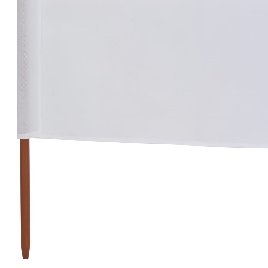 vidaXL 6-panelová zábrana proti vetru biela 800x80 cm látková