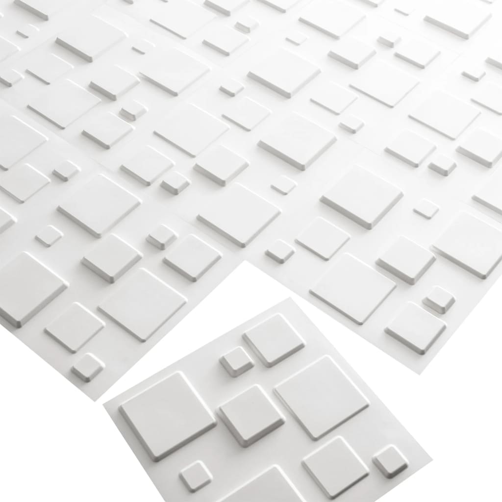 WallArt Nástenné panely 3D štvorce, 12 ks, GA-WA09