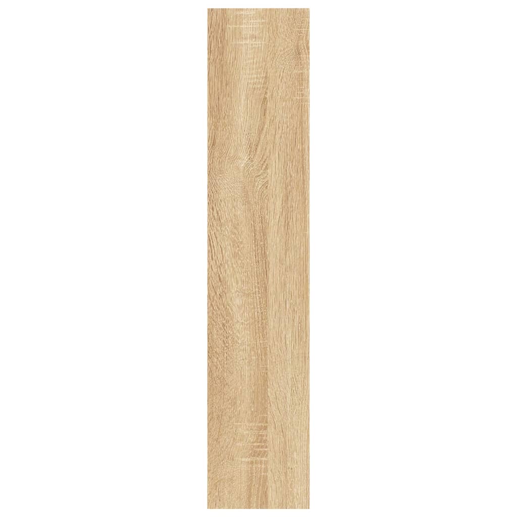 vidaXL Nástenná polica, dub sonoma 90x16x78 cm, kompozitné drevo