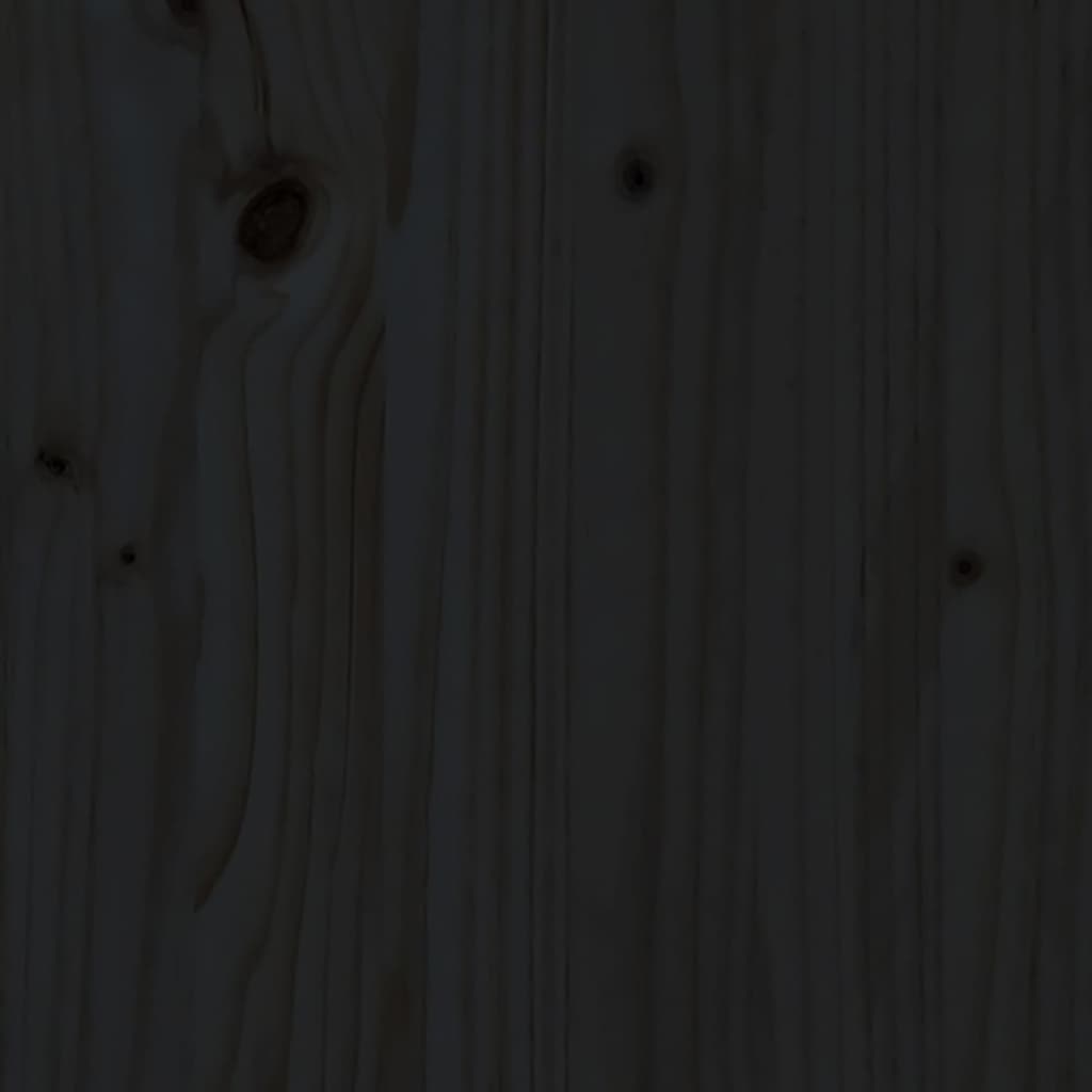 vidaXL Kompostér čierny 82,5x82,5x99,5 cm masívne borovicové drevo