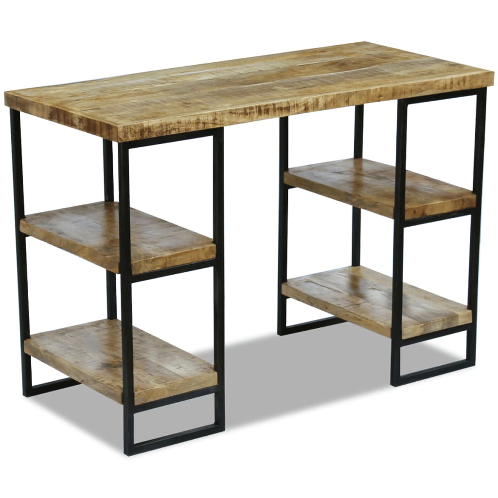 vidaXL Kancelársky stôl, mangové drevo 110x50x76 cm
