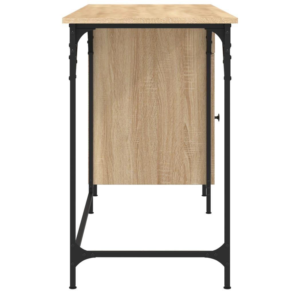 vidaXL Stôl dub sonoma 131x48x75 cm kompozitné drevo