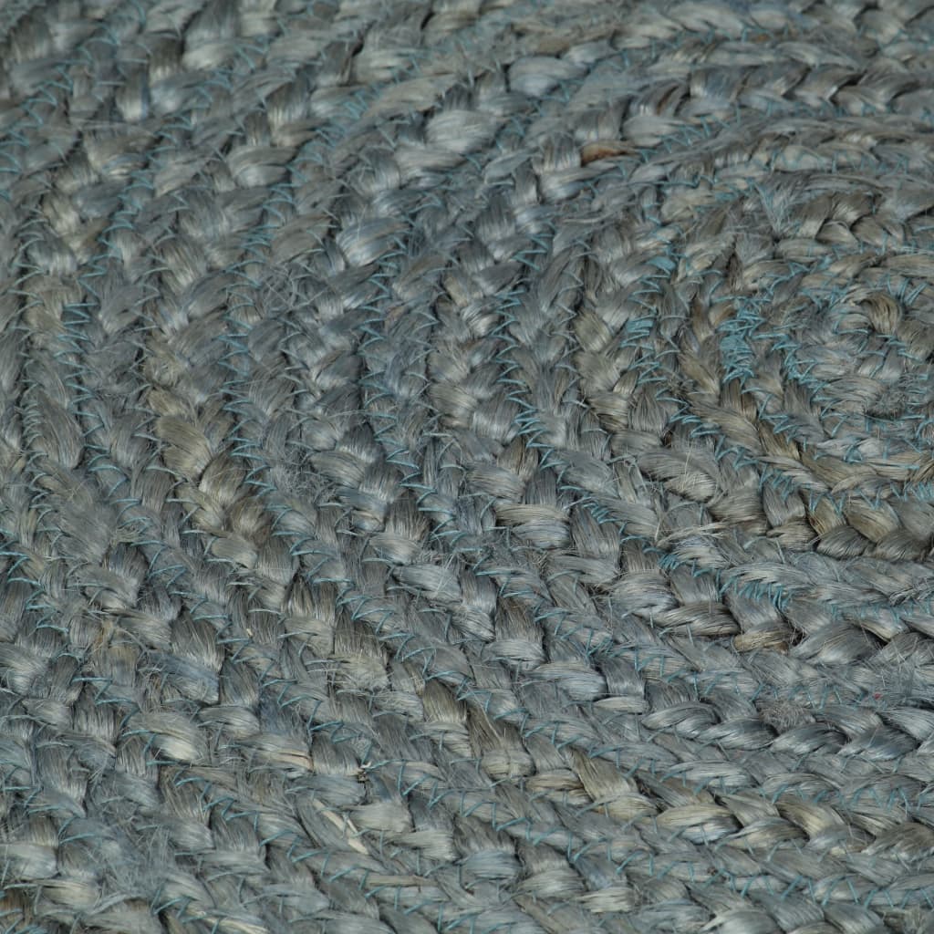 vidaXL Ručne vyrobený koberec olivovo-zelený 180 cm jutový okrúhly
