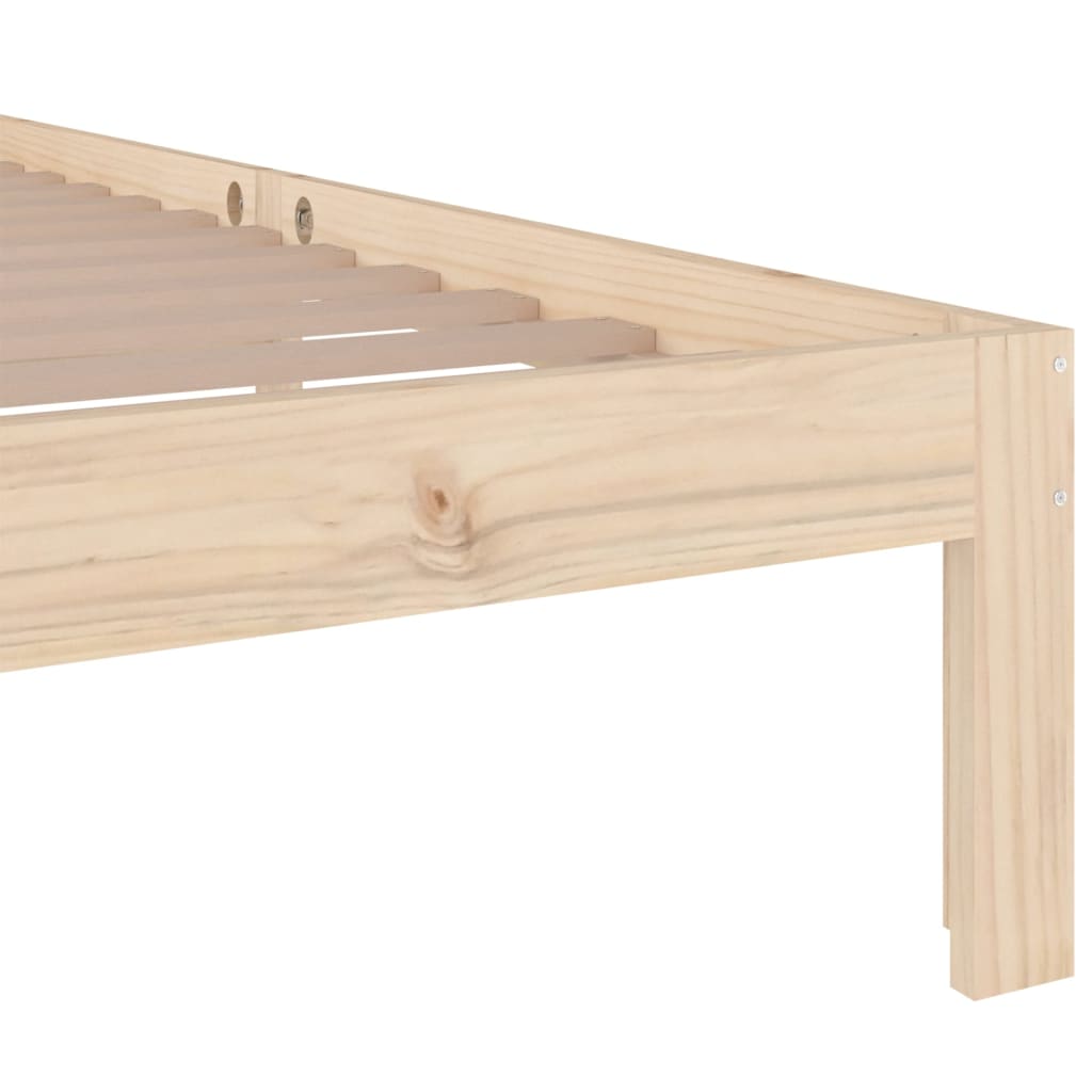 vidaXL Posteľný rám, drevený masív 75x190 cm, malé jednolôžko