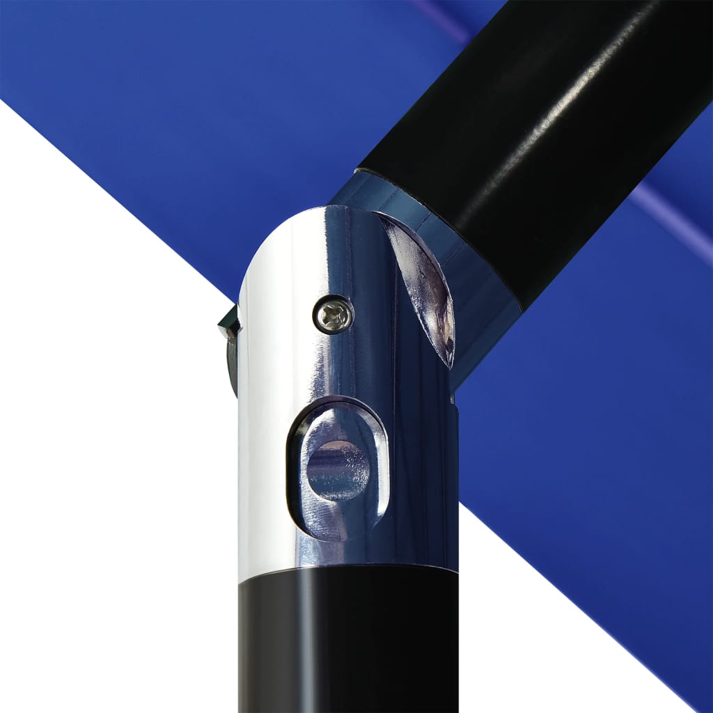 vidaXL 3-stupňový slnečník s hliníkovou tyčou azúrovo-modrý 3,5 m