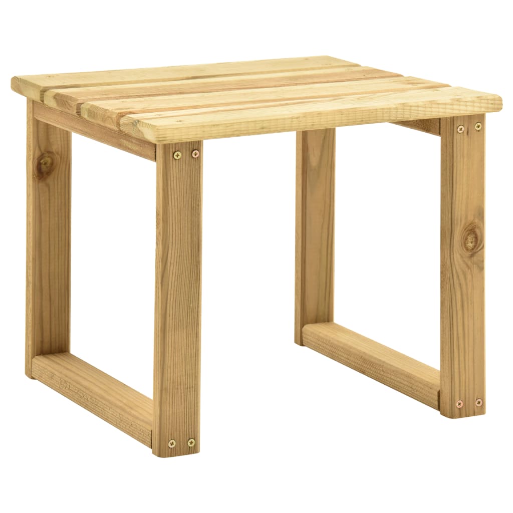vidaXL Záhradné ležadlo so stolom a vankúšom impregnovaná borovica
