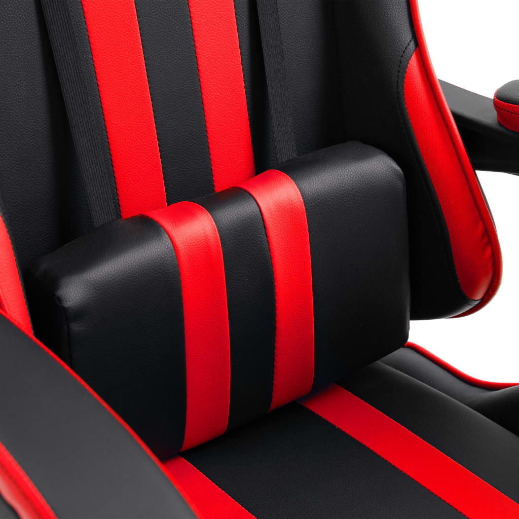 vidaXL Herná stolička, červená, umelá koža