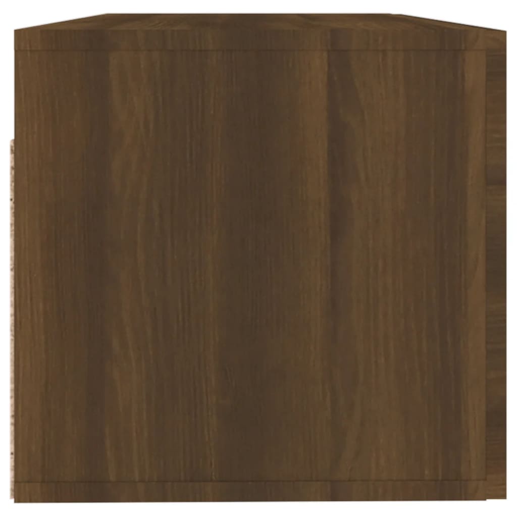 vidaXL Nástenná skrinka, hnedý dub 100x36,5x35 cm, kompozitné drevo