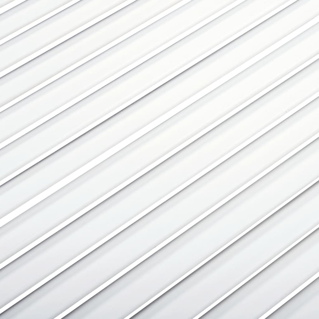 vidaXL Lamelové dvierka na skrinku 4 ks, biele 99,3x59,4 cm, borovica