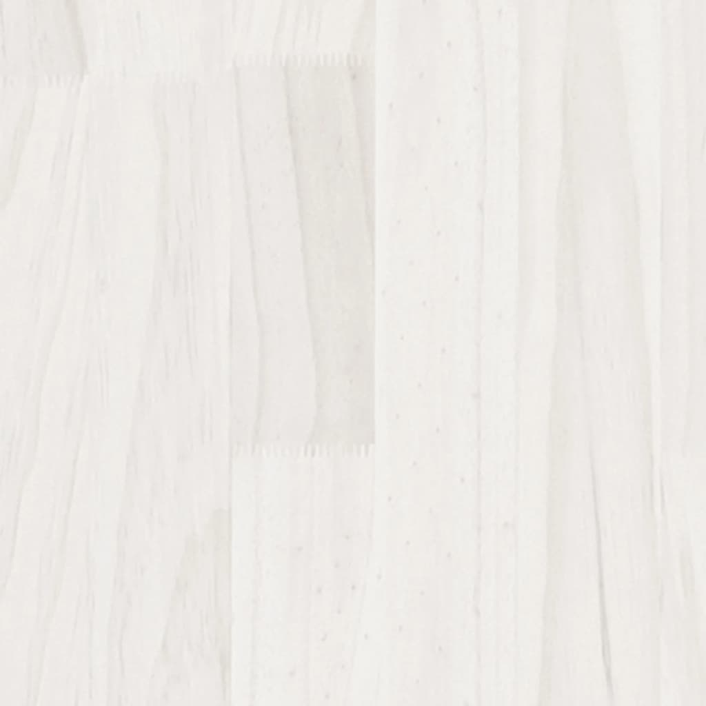 vidaXL Knižnica/deliaca stena, biela 60x35x167 cm, borovicový masív