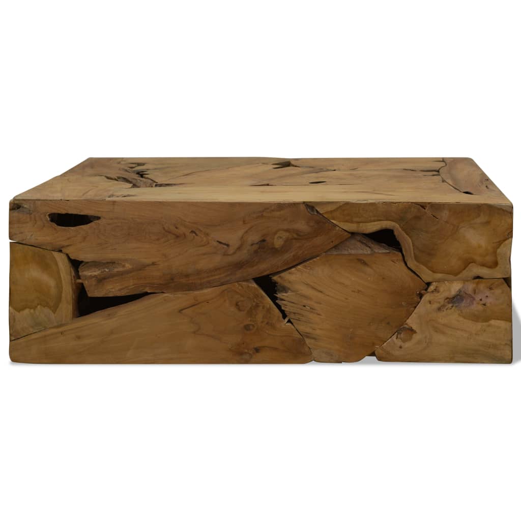 vidaXL Konferenčný stolík, 90x50x30 cm, pravé teakové drevo, hnedý