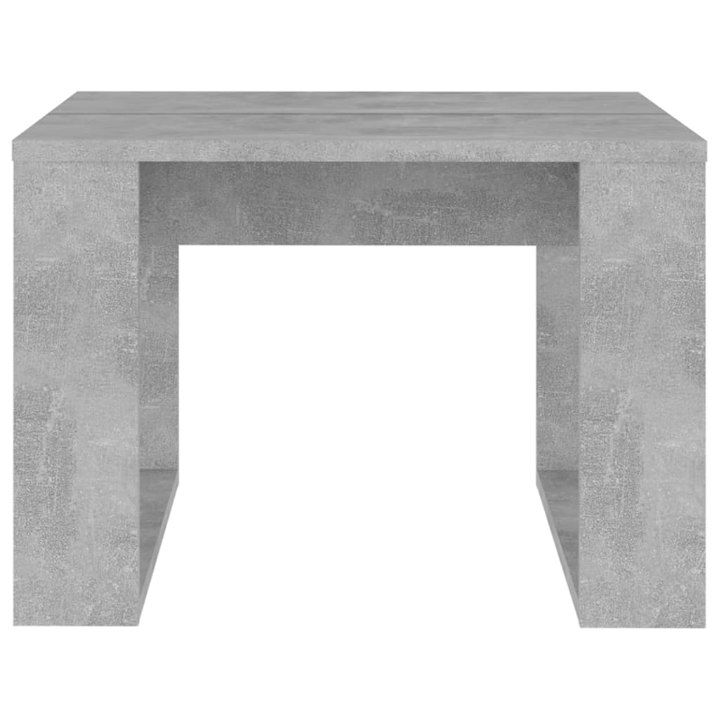 vidaXL Príručný stolík betónovo sivý 50x50x35 cm drevotrieska