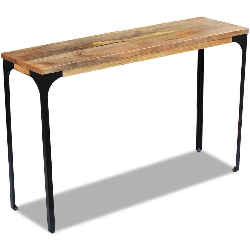 vidaXL Prístavný stolík z mangového dreva, 120x35x76 cm