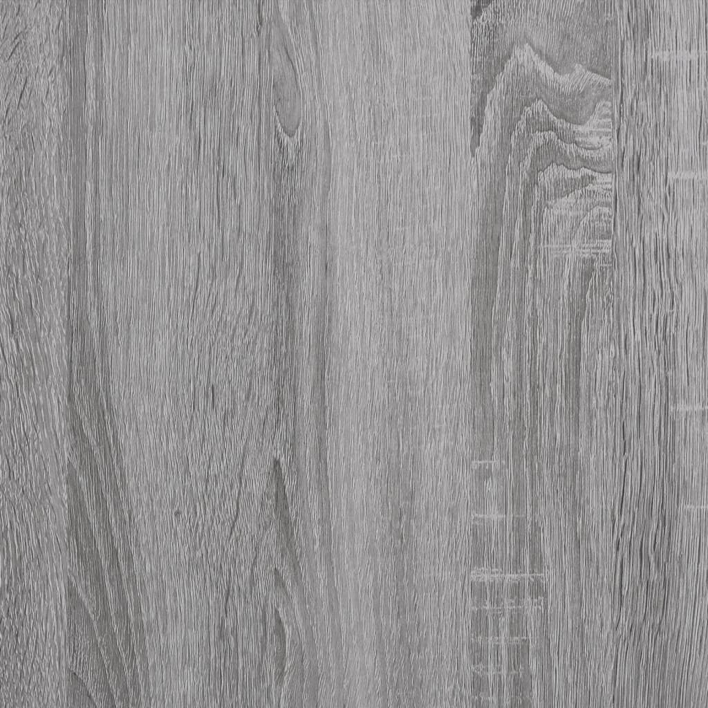 vidaXL Stôl s policami sivý dub sonoma 102x45x148cm spracované drevo