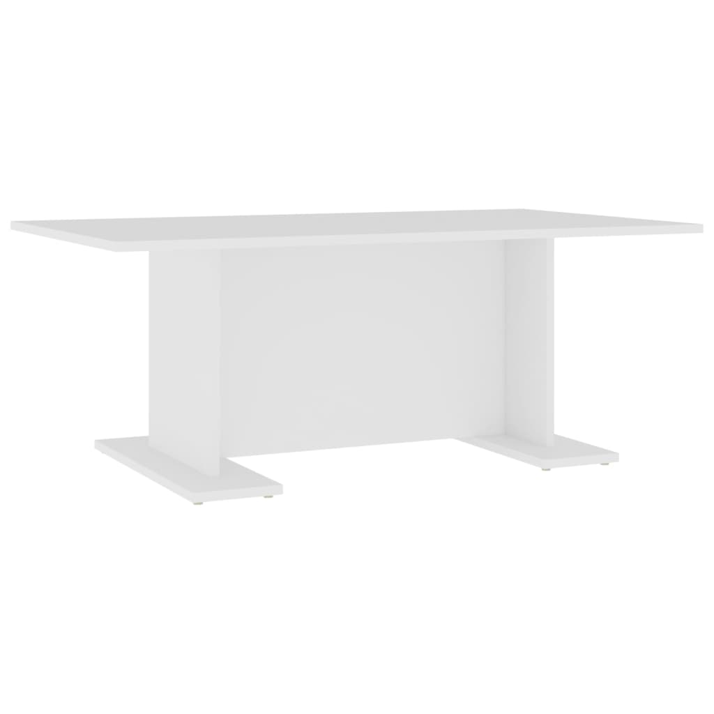 vidaXL Konferenčný stolík biely 103,5x60x40 cm drevotrieska