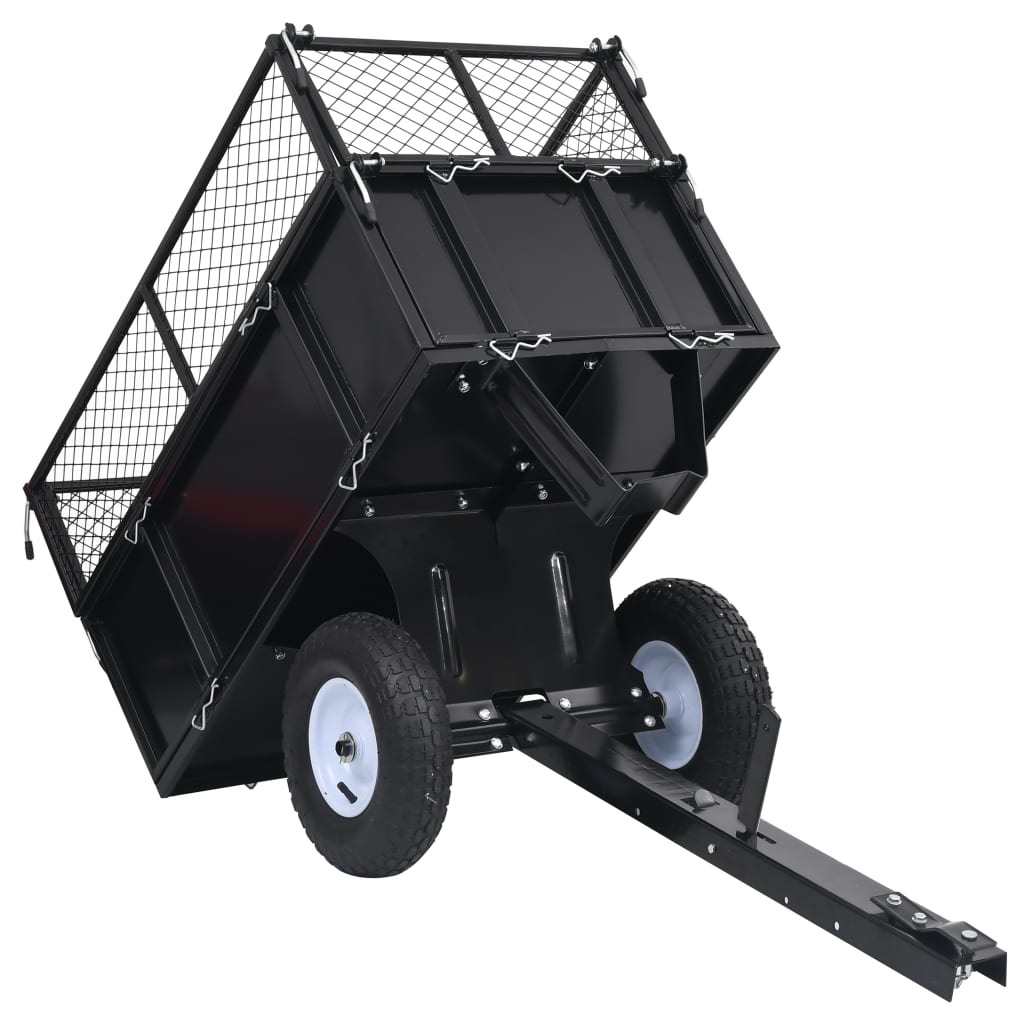 vidaXL Vyklápací prívesný vozík na kosačku, nosnosť 150 kg
