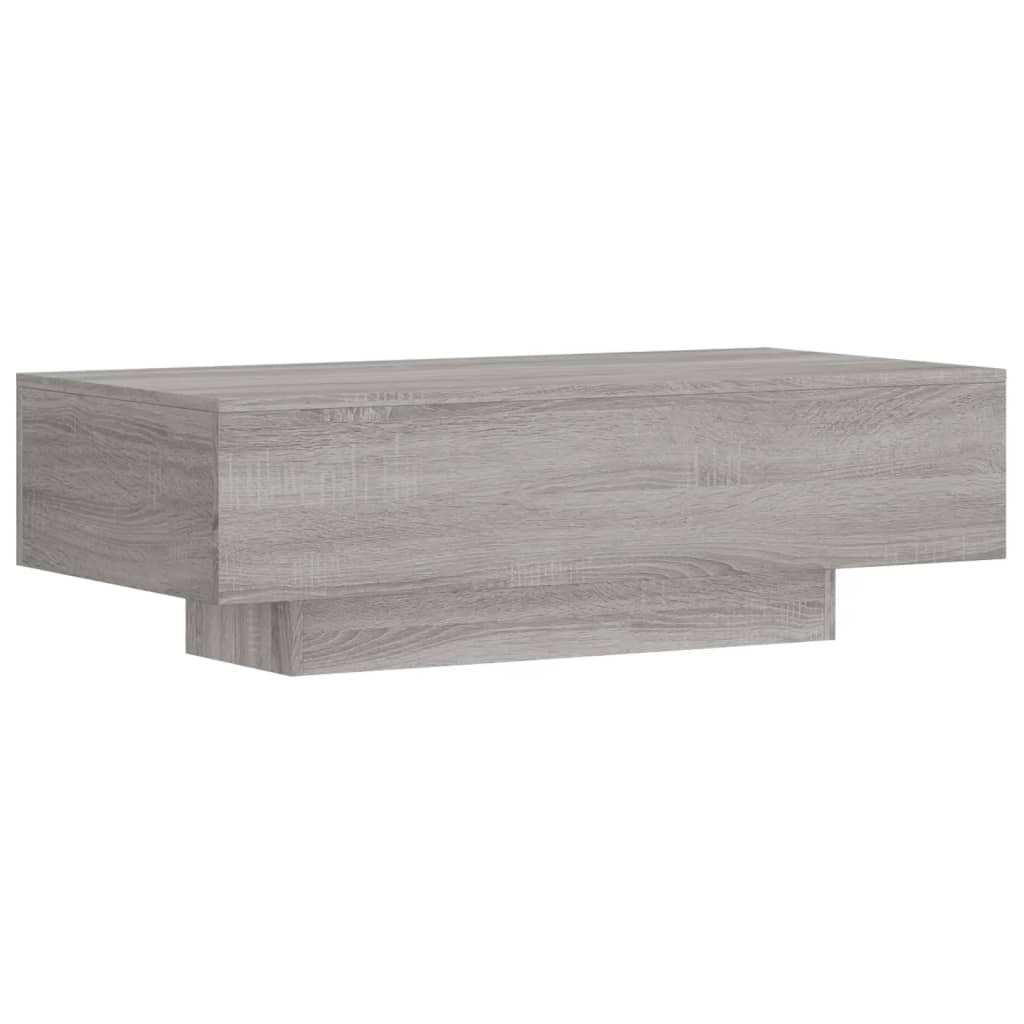 vidaXL Konferenčný stolík sivý dub sonoma 100x49,5x31 cm kompoz. drevo