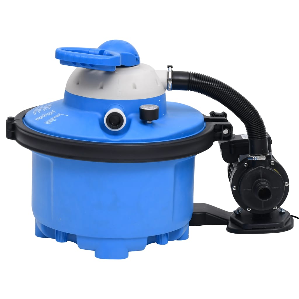 vidaXL Čerpadlo na pieskový filter modro-čierne 385x620x432 mm 200 W 25 l