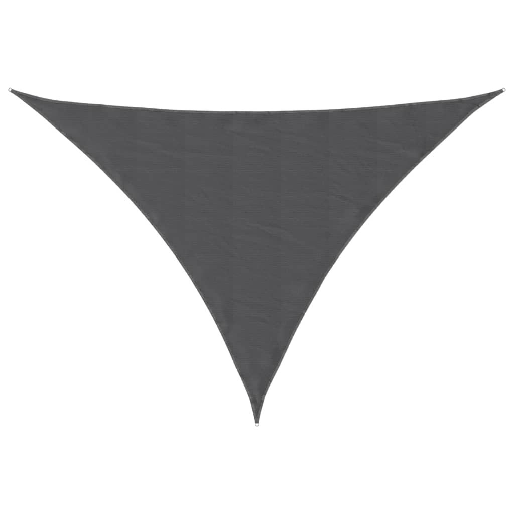 vidaXL Tieniaca plachta, oxford, trojuholníková 2,5x2,5x3,5m, antracit