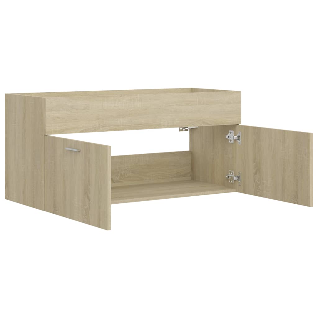 vidaXL Skrinka pod umývadlo dub sonoma 100x38,5x46 cm drevotrieska