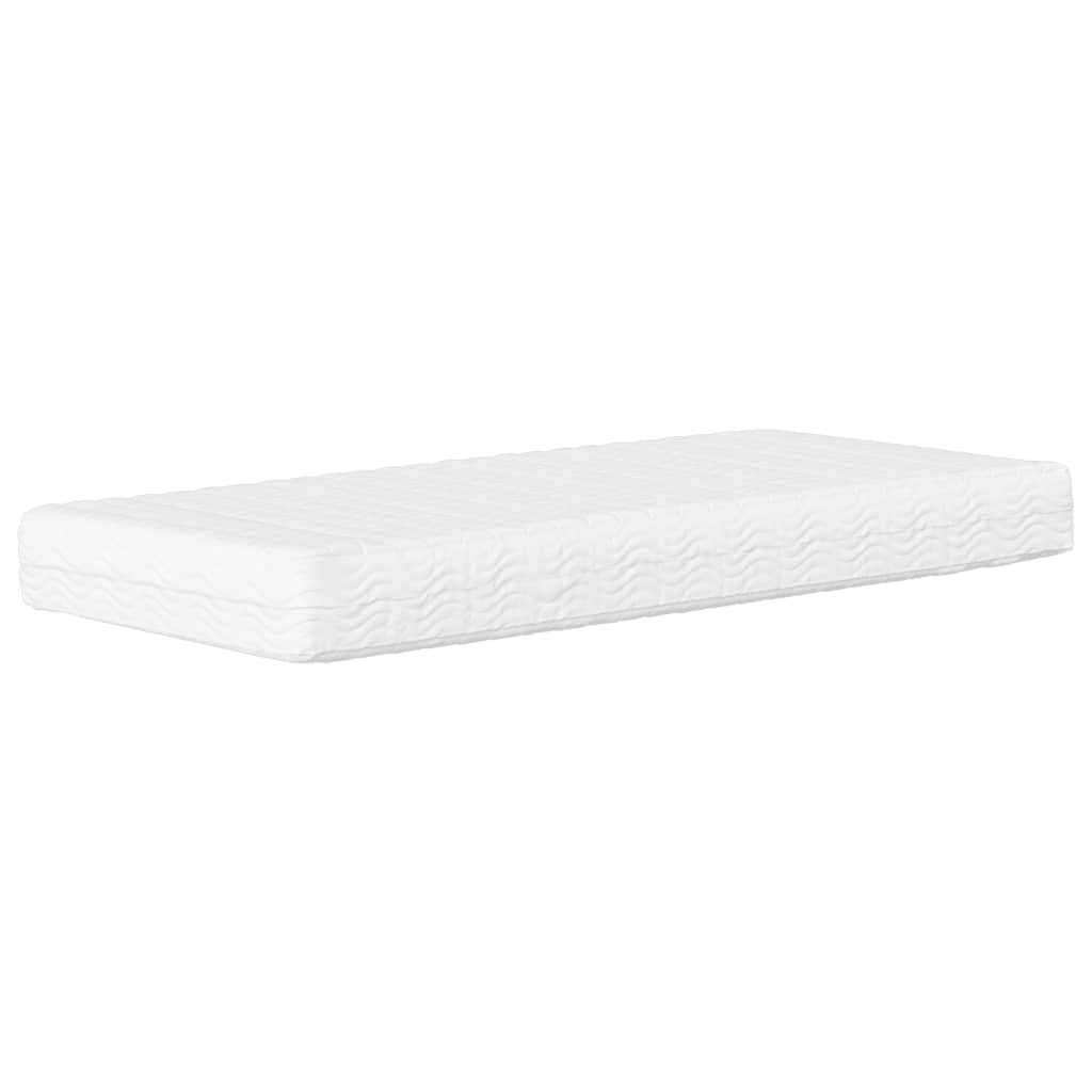 vidaXL Denná posteľ s matracom sivohnedá 80x200 cm látka