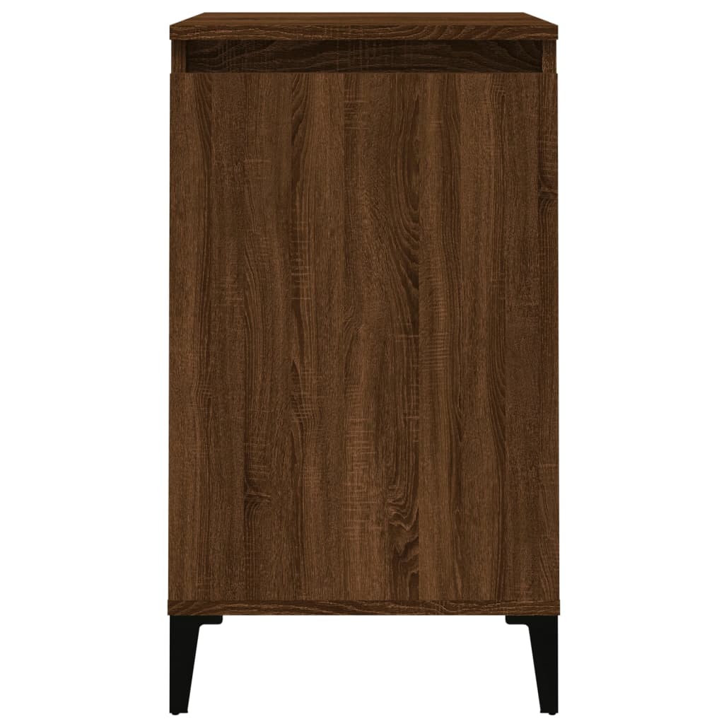 vidaXL Nočný stolík hnedý dub 40x35x70 cm spracované drevo