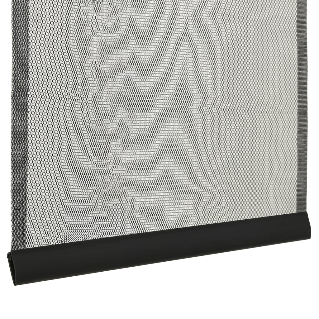 vidaXL Sieťka proti hmyzu na dvere, 5-dielna, čierna 120x240 cm