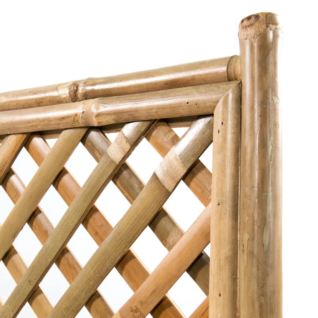 vidaXL Vyvýšený záhradný záhon s mriežkou, bambus 70 cm