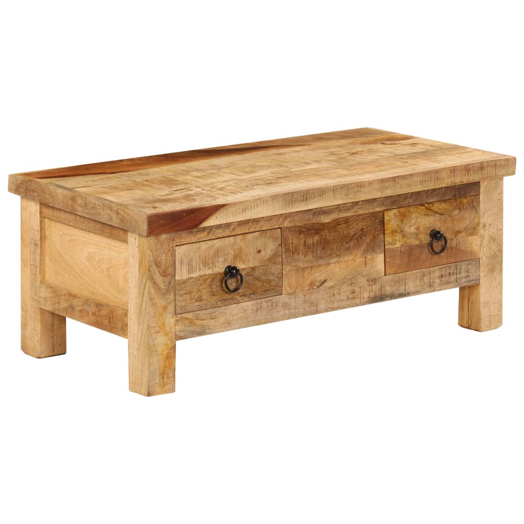 vidaXL Konferenčný stolík z mangového dreva 90x45x35 cm