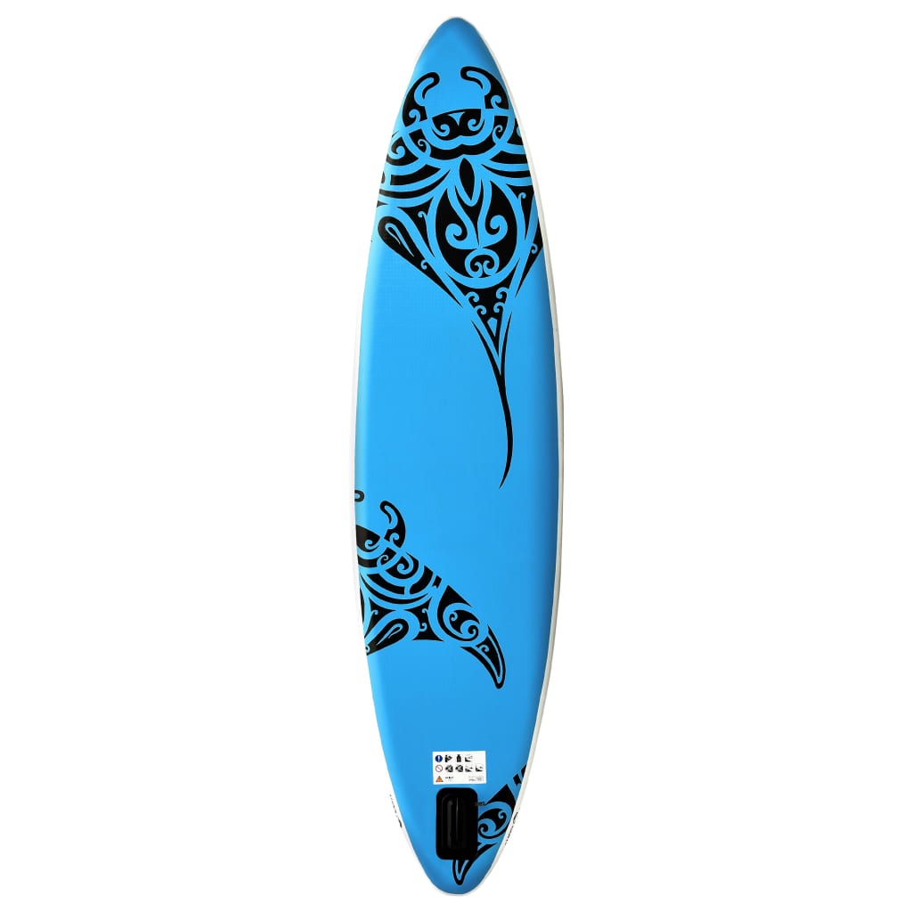 vidaXL Nafukovací Stand Up Paddleboard 366x76x15 cm modrý