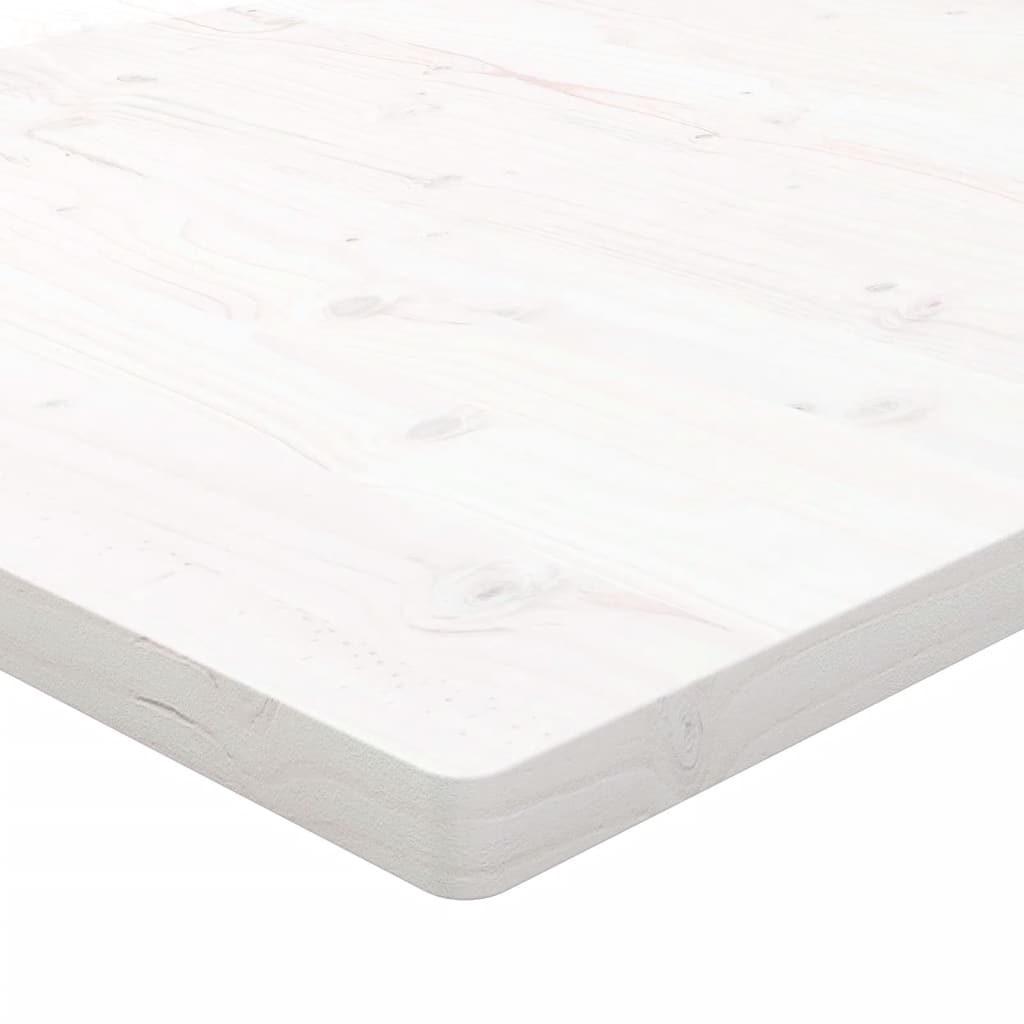 vidaXL Doska stolíka biela 80x40x2,5 cm masívne borovicové drevo