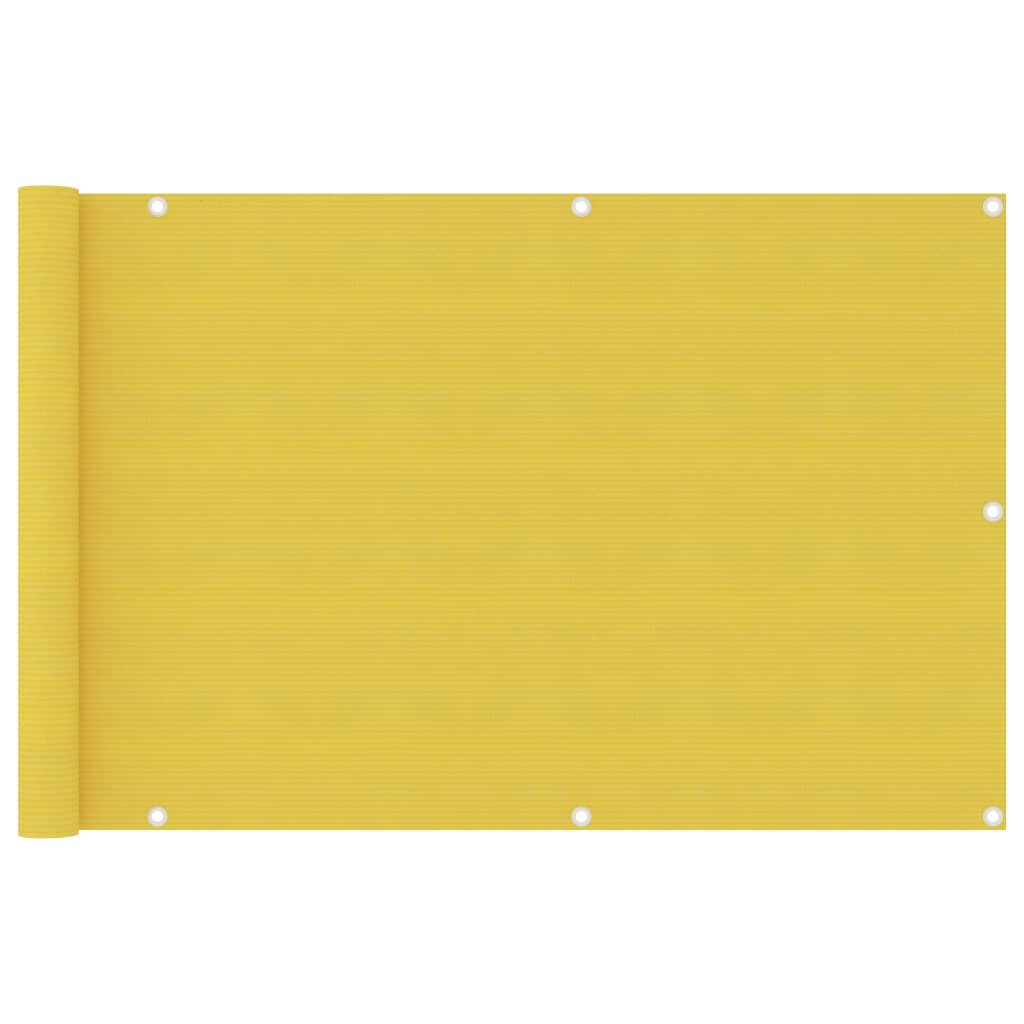 vidaXL Balkónová markíza žltá 90x400 cm HDPE