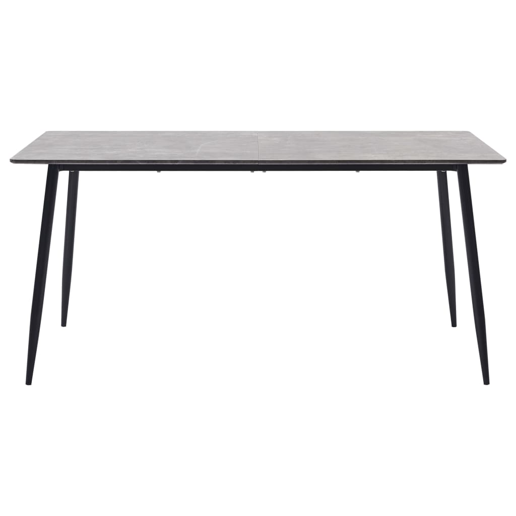 vidaXL Jedálenský stôl, sivý 140x70x75 cm, MDF