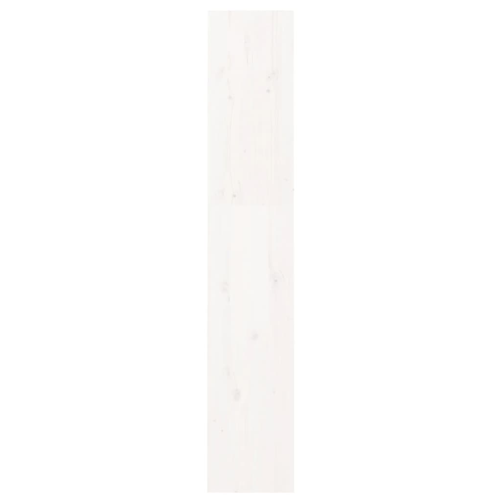 vidaXL Knižnica/deliaca stena biela 60x30x167,5 cm masívna borovica