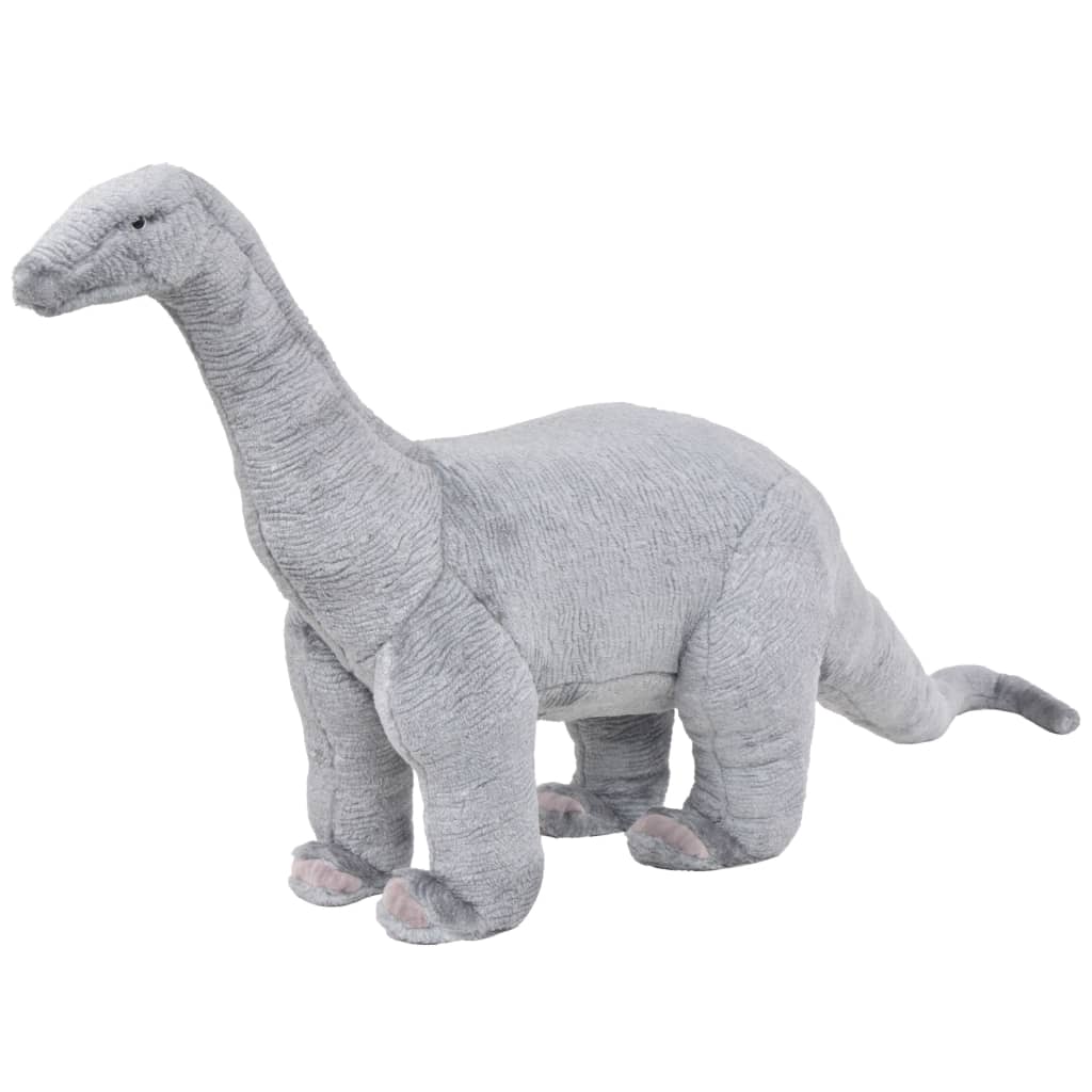 vidaXL Stojaca plyšová hračka, dinosaurus Brachiosaurus, zelený XXL