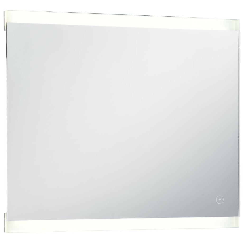 vidaXL Kúpeľňové nástenné zrkadlo s LED a dotykovým senzorom 60x50 cm