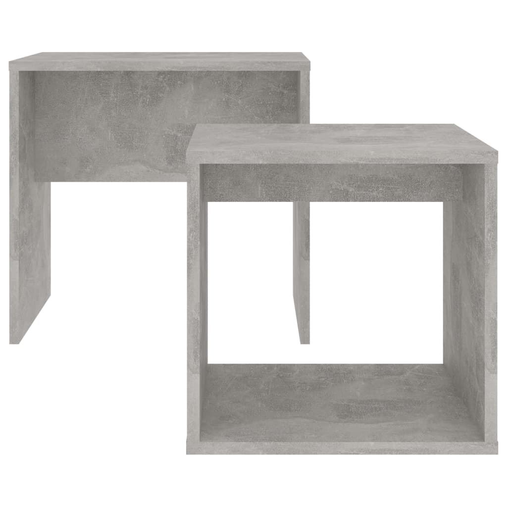 vidaXL Sada konferenčných stolíkov betónovo-sivá 48x30x45 cm drevotrieska